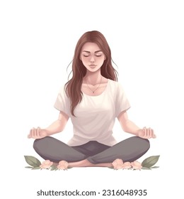 Vector Illustration of Yoga day