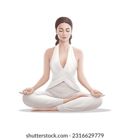 Vector Illustration of Yoga day