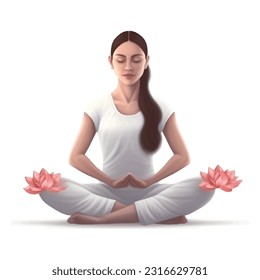 Vector Illustration of Yoga day