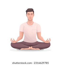 Vector Illustration of Yoga day