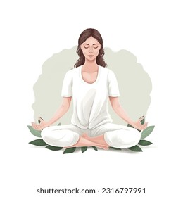 Ilustración vectorial del día del yoga