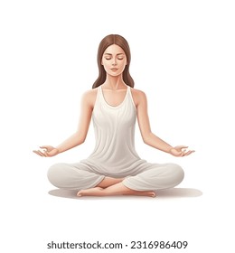 Vector Illustration of Yoga day