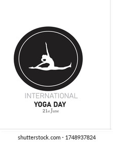 vector illustration of yoga day, eps