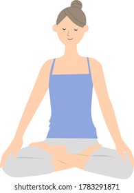 Vector illustration of yoga pose