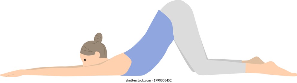 Vector illustration of yoga pose