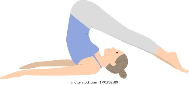 Vector illustration of yoga pose