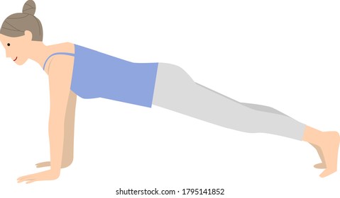 Vector illustration of yoga pose