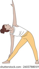 Vector illustration of yoga pose