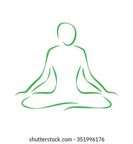 Vector Illustration : Yoga pose