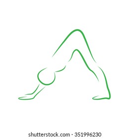 Vector Illustration : Yoga pose