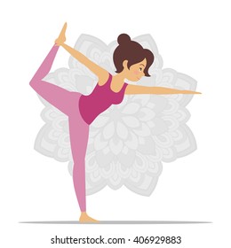 Vector Illustration of a Yoga Pose