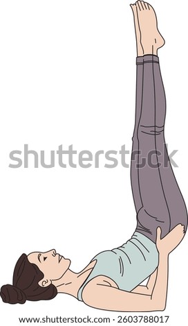 Vector illustration of yoga pose