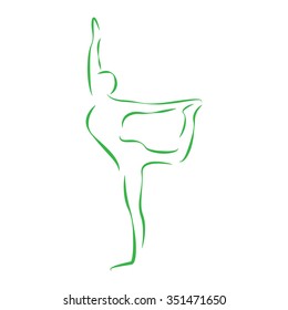 Vector Illustration : Yoga poses