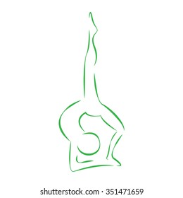 Vector Illustration : Yoga poses