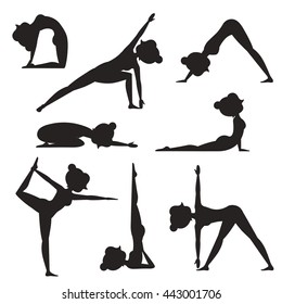 Vector Illustration of Yoga Poses