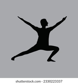 vector illustration of yoga-themed design