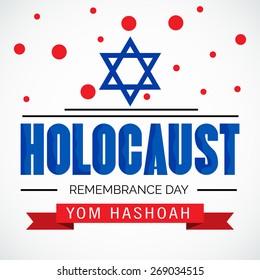 Vector illustration for Yom Hashoah.