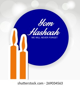 Vector illustration for Yom Hashoah.