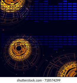 vector illustration you can use it as template for background for your text. Cyberspace. Abstract.