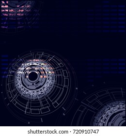 vector illustration you can use it as template for background for your text. Cyberspace