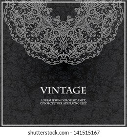  Vector illustration for you design. Mandala. Indian lace ornament.