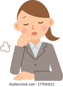 女性 ため息 のイラスト素材 画像 ベクター画像 Shutterstock