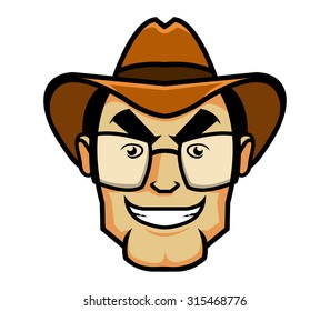 vector illustration of young detective 