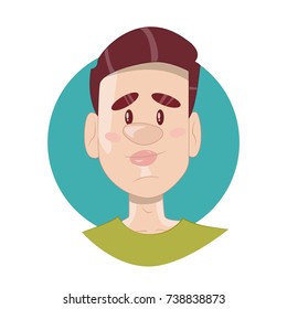 Vector illustration of young man for your design