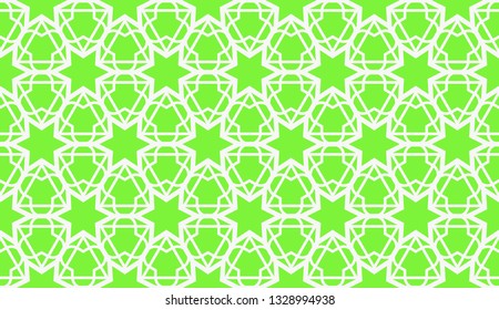 Vector illustration. For your business, presentation, fashion print. Pattern with abstract illusion triangles. Light green color