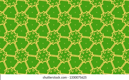 Vector illustration. For your business, presentation, fashion print. Pattern with abstract illusion triangles. Light green color