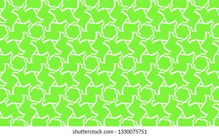 Vector illustration. For your business, presentation, fashion print. Pattern with abstract illusion triangles. Light green color