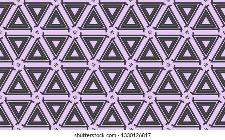 Vector illustration. For your business, presentation, fashion print. Pattern with abstract illusion triangles.