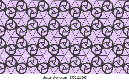 Vector illustration. For your business, presentation, fashion print. Pattern with abstract illusion triangles.