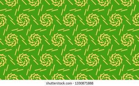 Vector illustration. For your business, presentation, fashion print. Pattern with abstract illusion triangles. Light green color