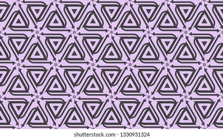 Vector illustration. For your business, presentation, fashion print. Pattern with abstract illusion triangles.