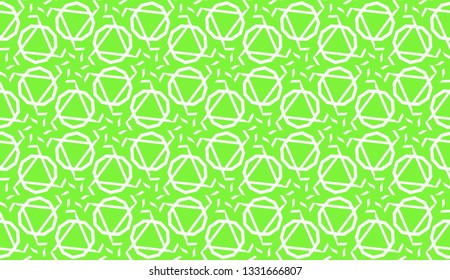 Vector illustration. For your business, presentation, fashion print. Pattern with abstract illusion triangles. Light green color