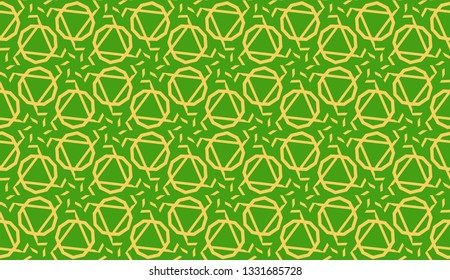 Vector illustration. For your business, presentation, fashion print. Pattern with abstract illusion triangles. Light green color