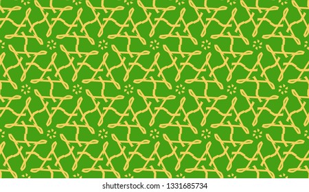 Vector illustration. For your business, presentation, fashion print. Pattern with abstract illusion triangles. Light green color