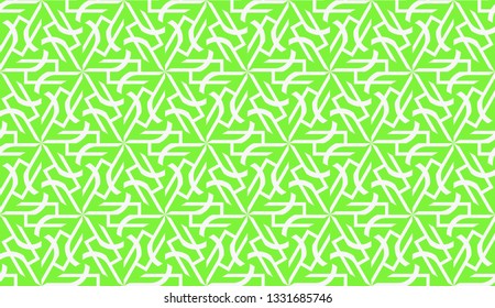 Vector illustration. For your business, presentation, fashion print. Pattern with abstract illusion triangles. Light green color