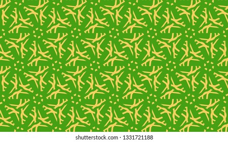 Vector illustration. For your business, presentation, fashion print. Pattern with abstract illusion triangles. Light green color