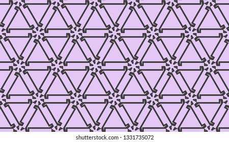Vector illustration. For your business, presentation, fashion print. Pattern with abstract illusion triangles.
