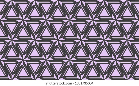 Vector illustration. For your business, presentation, fashion print. Pattern with abstract illusion triangles.