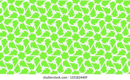 Vector illustration. For your business, presentation, fashion print. Pattern with abstract illusion triangles. Light green color