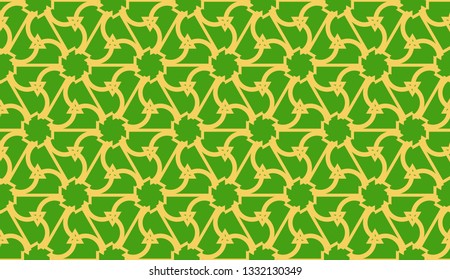 Vector illustration. For your business, presentation, fashion print. Pattern with abstract illusion triangles. Light green color