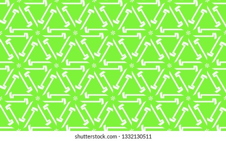 Vector illustration. For your business, presentation, fashion print. Pattern with abstract illusion triangles. Light green color
