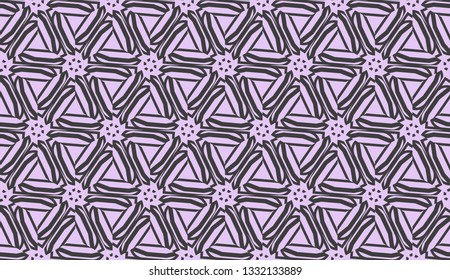 Vector illustration. For your business, presentation, fashion print. Pattern with abstract illusion triangles.