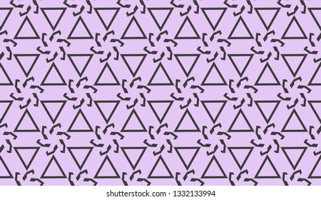 Vector illustration. For your business, presentation, fashion print. Pattern with abstract illusion triangles.
