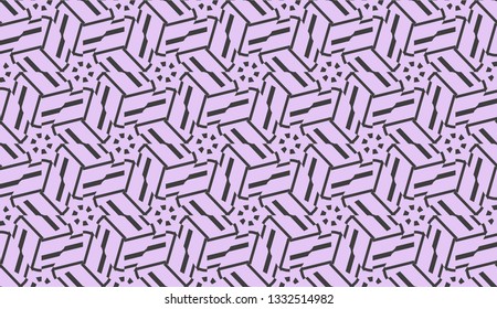 Vector illustration. For your business, presentation, fashion print. Pattern with abstract illusion triangles.