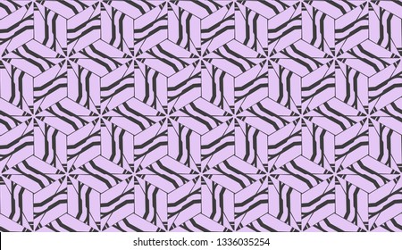Vector illustration. For your business, presentation, fashion print. Pattern with abstract illusion triangles.