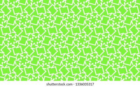Vector illustration. For your business, presentation, fashion print. Pattern with abstract illusion triangles. Light green color